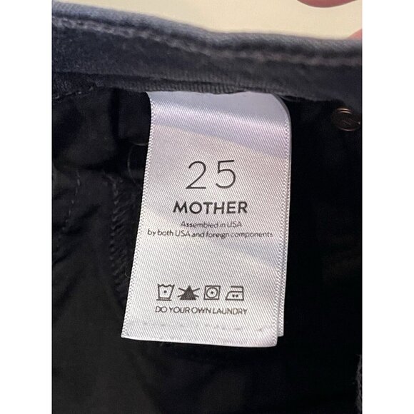 Mother Jeans Size 24/25 Insider Crop Step Fray Guilty Racer Wash Revolve - Picture 7 of 11